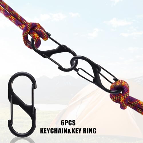 Proberos® Dual Hook S Carabiners Quick Release Design Heavy-Duty Zinc Alloy Versatile for Backpack Camping Organizing Multi-Purpose Durable Hooks Outdoor Gear Essentials 15PCS Black Proberos® Dual Hook S Carabiners Quick Release Design Heavy-Duty Zinc Alloy Versatile for Backpack Camping Organizing Multi-Purpose Durable Hooks Outdoor Gear Essentials 15PCS Black